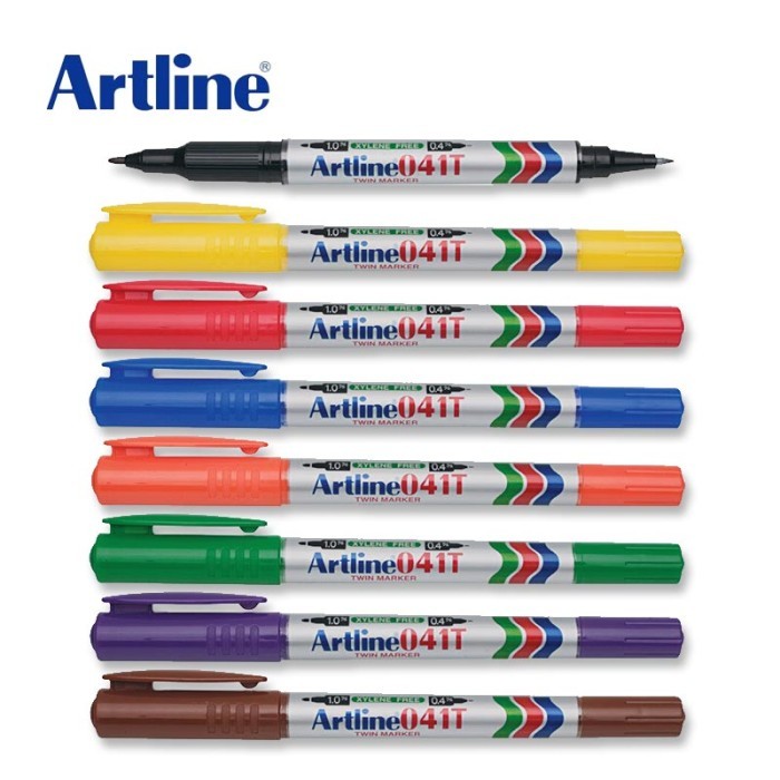 

Spidol Artline EK-041T Permanent Marker - Merah