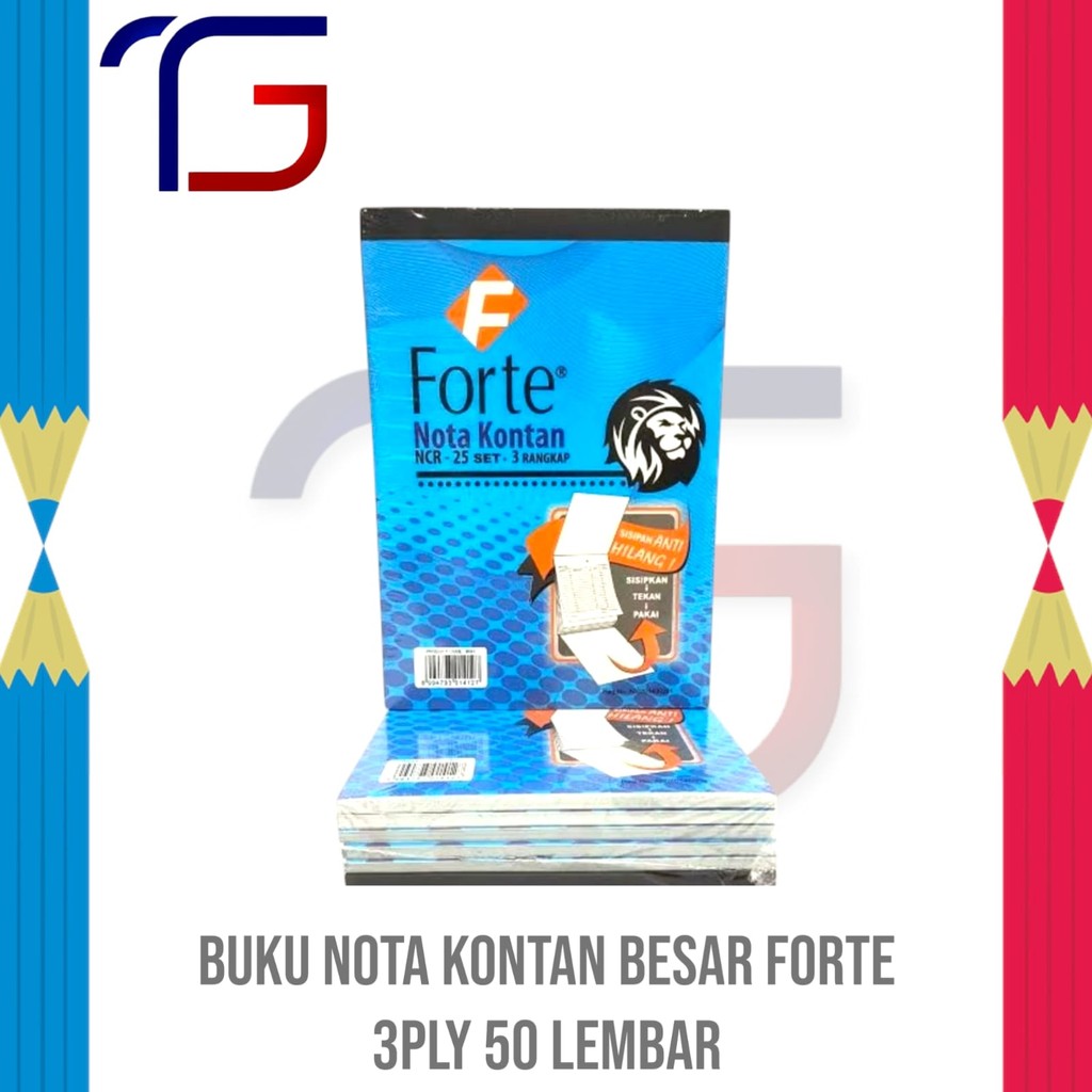 

Forte Buku Nota Kontan Besar 3ply 50 Lembar