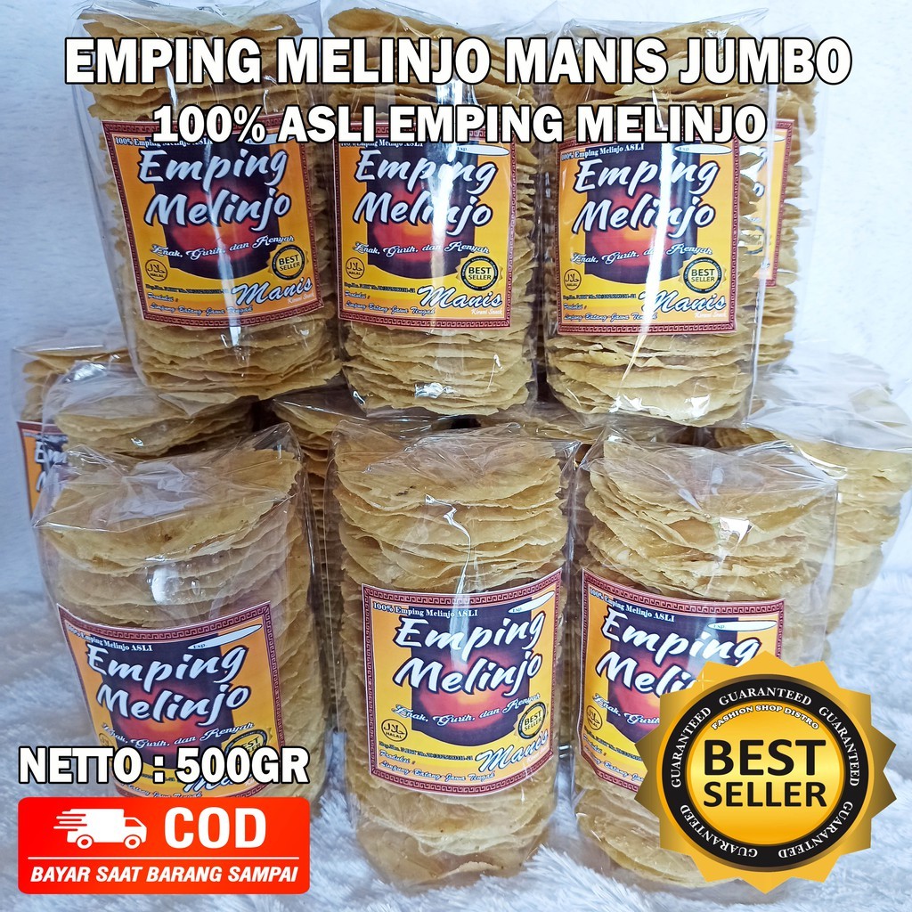 

EMPING MELINJO MENTAH MANIS LEBAR JUMBO 1/2 KG ASLI PRODUKSI LIMPUNG BATANG
