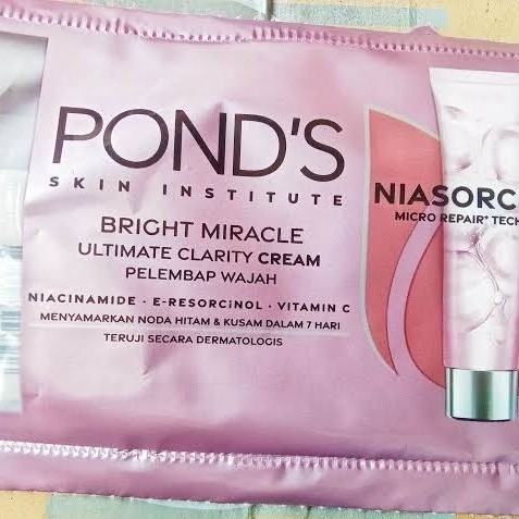 PONDS BRIGHT MIRACLE ULTIMATE CLARITY CREAM 7,5 GR Ponds Sachet Krim Wajah Perawatan Wajah