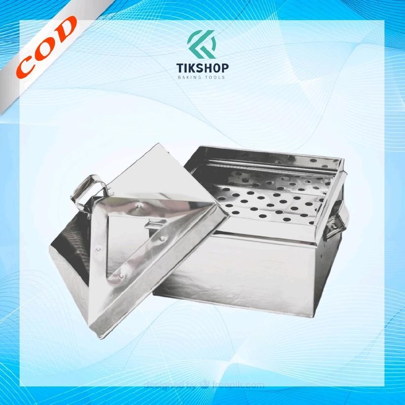 Kukusan Klakat Steamer Stainless Steel Kotak Panci Kukus Dandang Kue Dimsum Bakpao Ukuran 40cm Bogor
