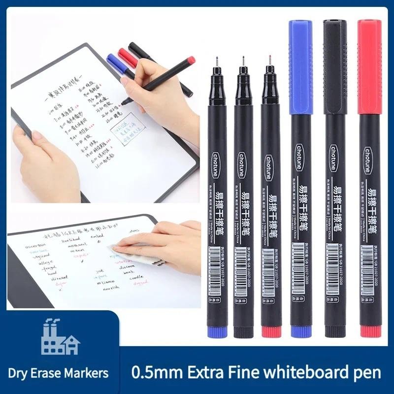 

4/10Pcs Dry Erase Markers Ultra Fine Tip,0.5mm 3Colors Erasable Whiteboard Markers for Kids,School,Office,Planning White Board