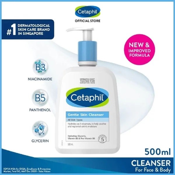 【 Buy1 Get1=2】[EXP:2027] Watsons Official StoreCetaphil Gentle Cleanser 500 mL / Cetaphil