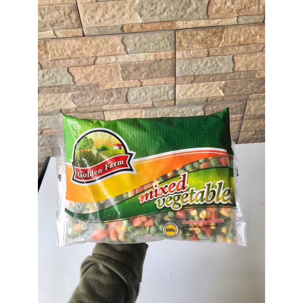 

[oddsolshop] pekanbaru/Golden Farm Mixed Vegetables 500GR Sayuran Sayur Campur Beku Siap Pakai