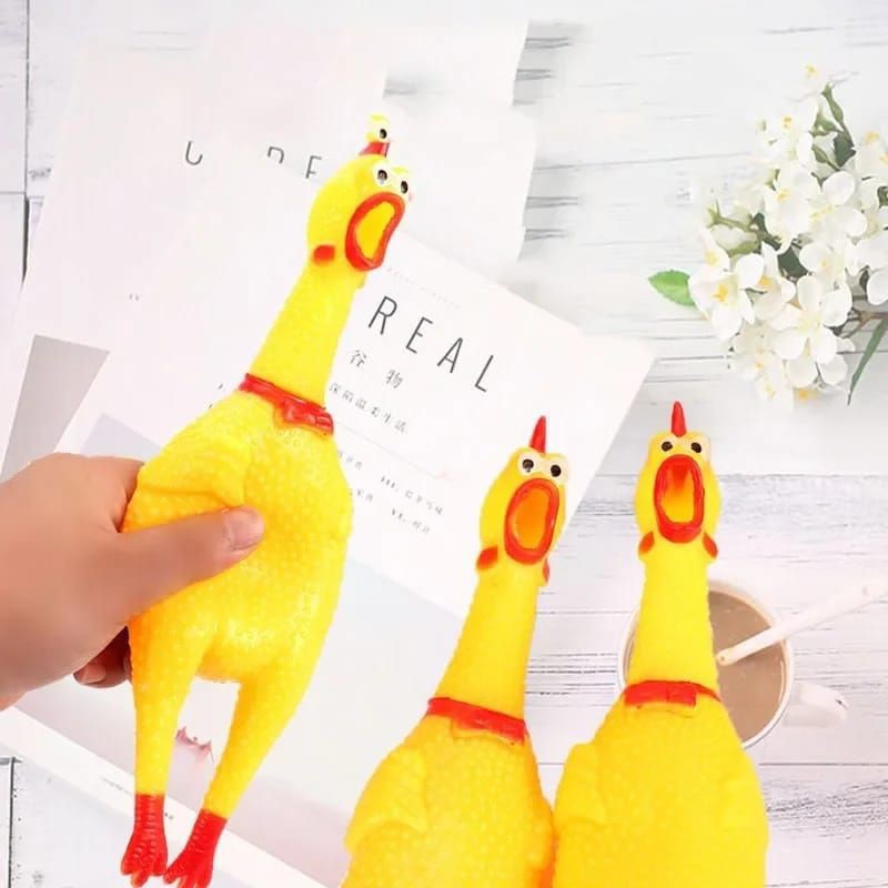 Mainan Anak Ayam Teriak Ayam Bunyi Teriak Screaming Chicken Ayam Karet