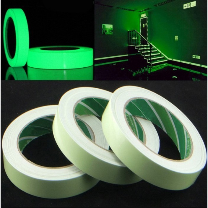 

LAKBAN GLOW In The Dark Luminous Adhesive Tape 10M 1.5cm - Multi Color - CS