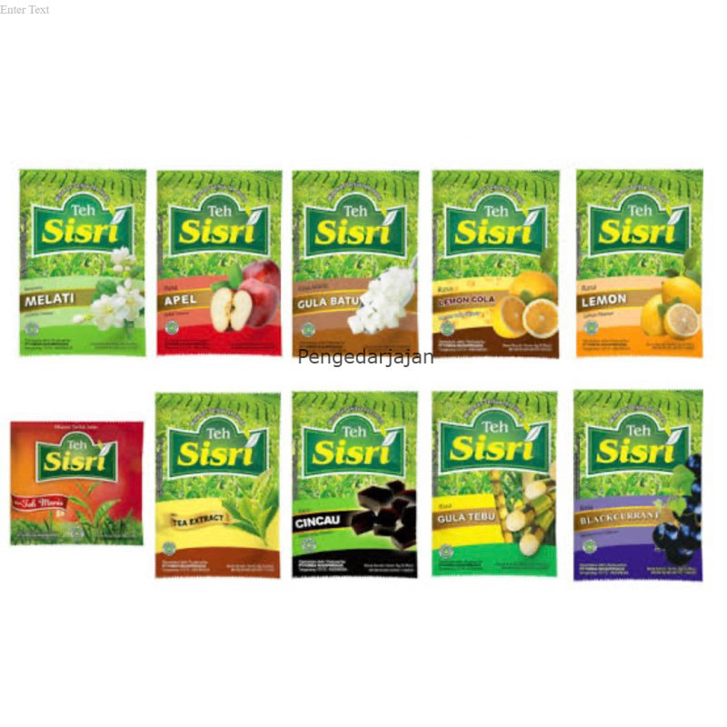 

Teh Sisri renceng rasa All Varian minuman instant 1 renteng isi 10 sachet