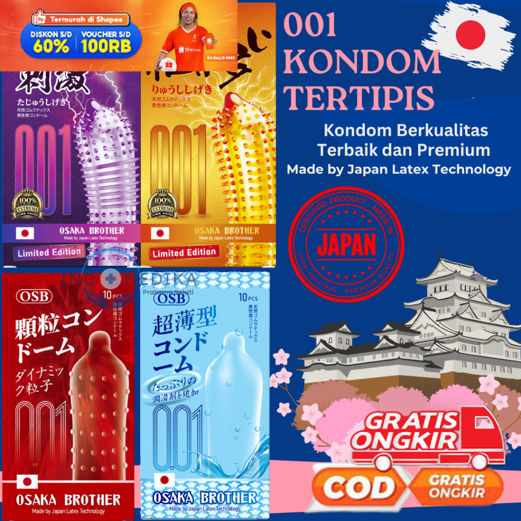 hayukkk (Tahan Lama) Kondom OSB 001 - Kondom Gerigi Super  - Wanita Cepat Orgasme - (Privasi Aman)