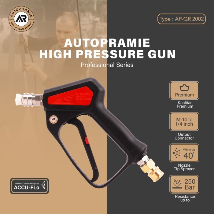 High Pressure Gun Jet Cleaner Quick Release 250 bar / QR Autopramie AP-QR 2002 - STANDART QRJ