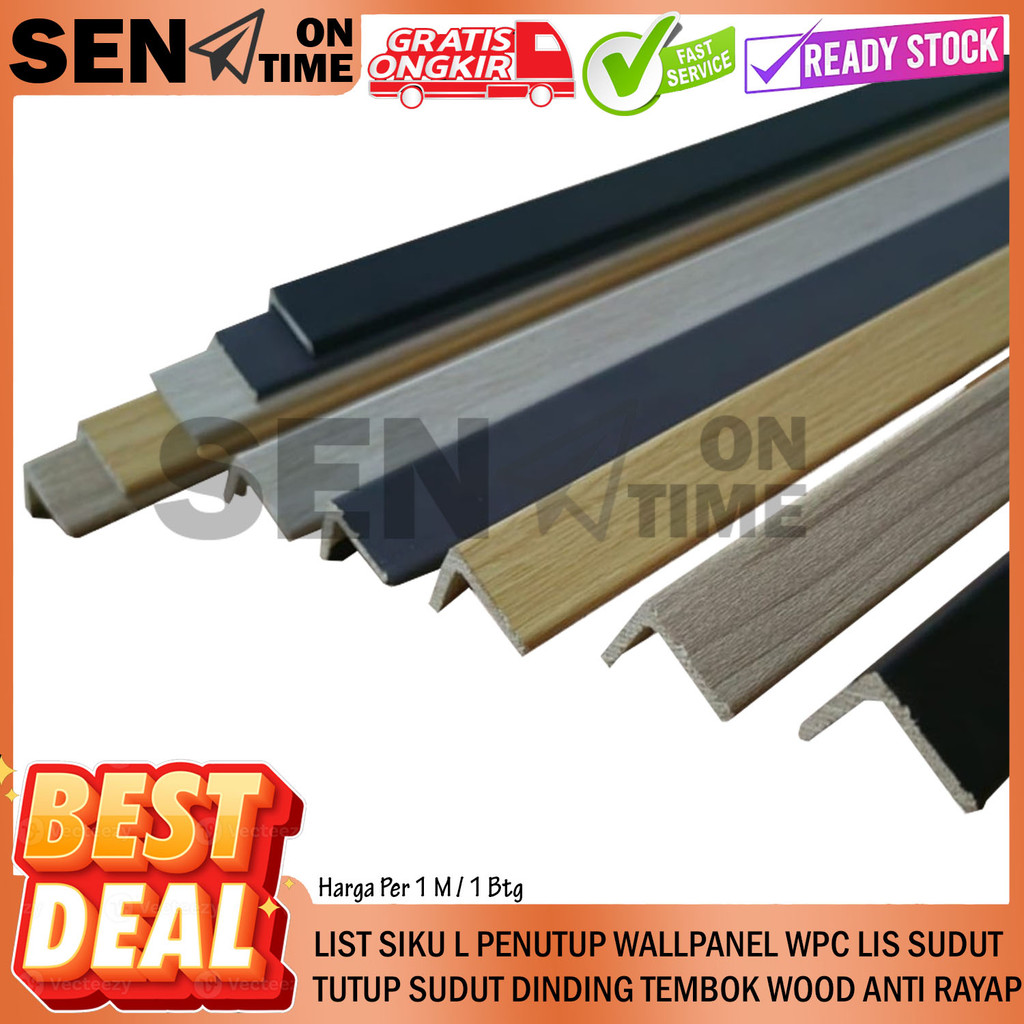 List Sudut Siku Wallpanel Plint Penutup Wpc Lis Corner Unit Wall Panel Tutup Sudut Dekorasi Accesori