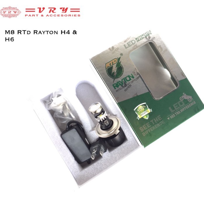 Lampu LED RTD Proyektor Mini M8 H4 H6