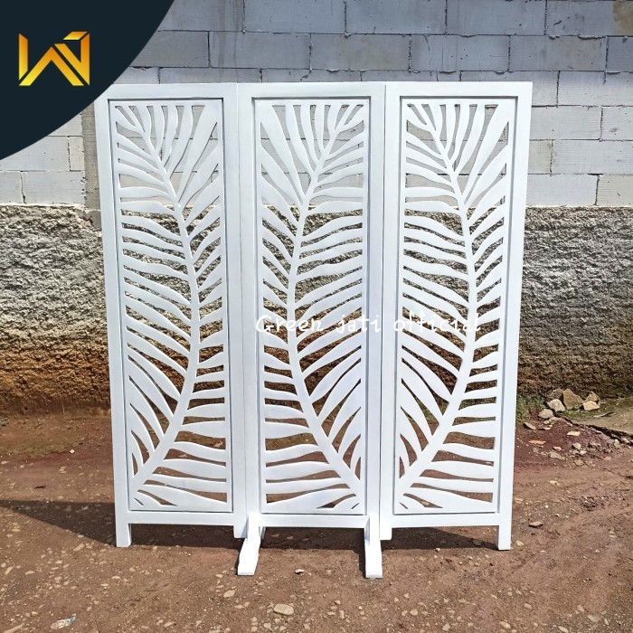 penyekat ruangan minimalis kayu jati