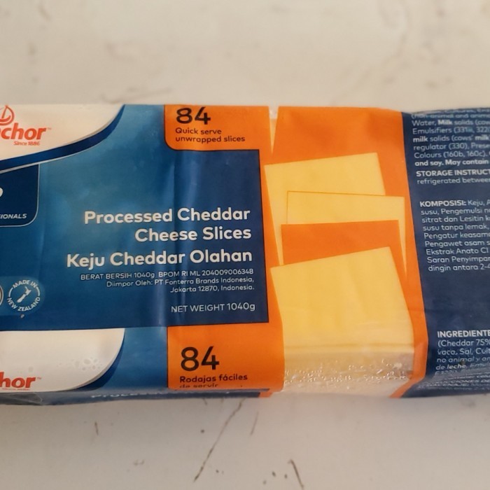 

Anchor 84 pcs Red Cheddar Slice 1040g