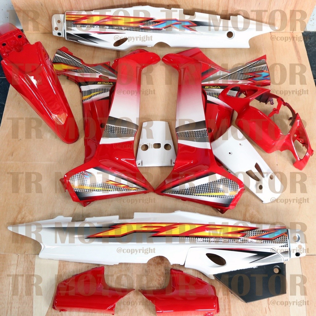 COD - Cover Body Fizr Full Set Sporty Merah 2004 - Bahan Plastik ABS Tebal