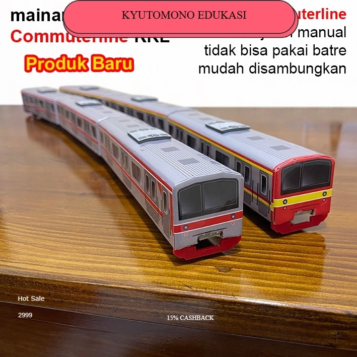 Kereta Api Anak Mainan Kereta Api KRL Commuterline Karton Tebal Berkualitas