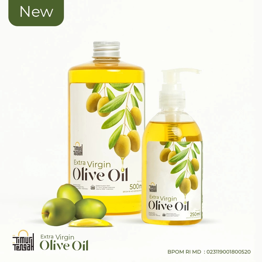 

Timur Tengah Minyak Zaitun 500 ml Extra Virgin Olive Oil Organic Pure 100% BPOM