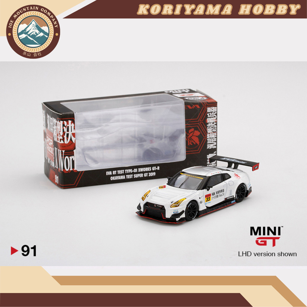 Mini GT 91 Eva RT Test Type-01 Xworks GT-R Okayama Test Super GT 2019 MiniGT
