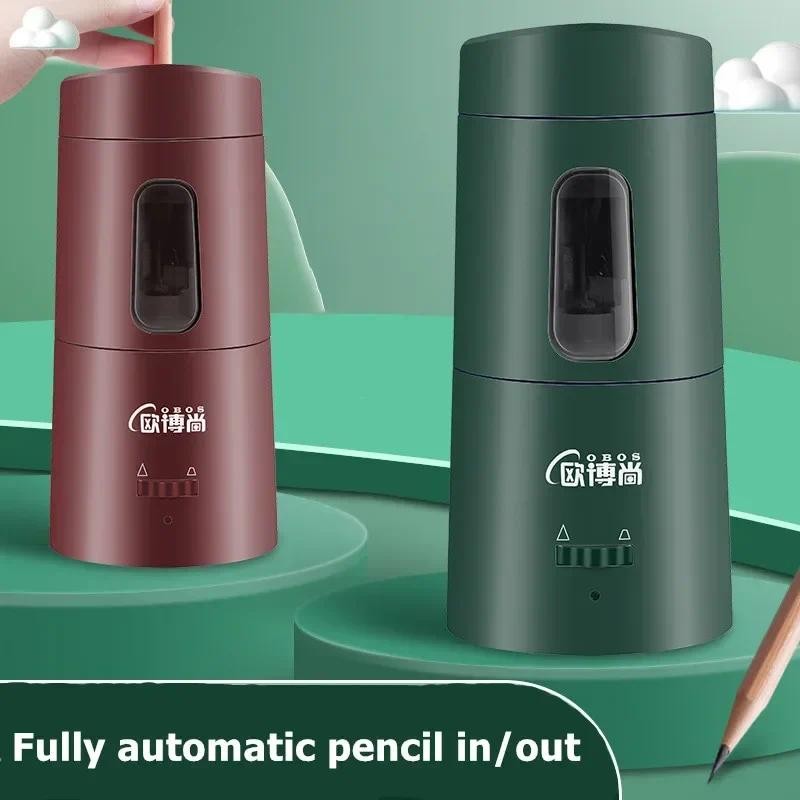 

Fully Automatic Electric Pencil Sharpener USB Charging Fast Sharpen Colored Sketch Pencils Student School Supplies Stationery