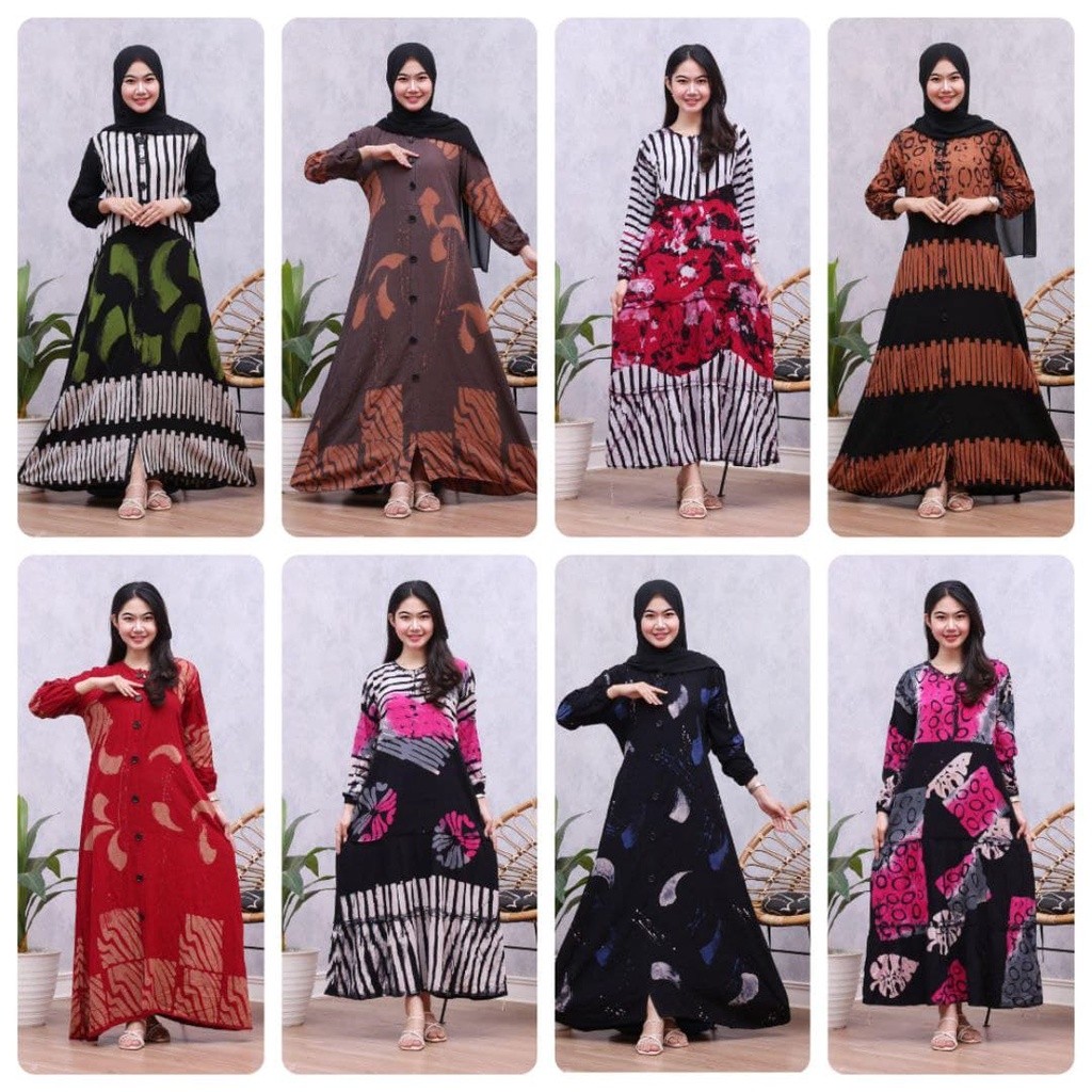 NANTARSHOP gamis rayon premium terbaru sukaini batik