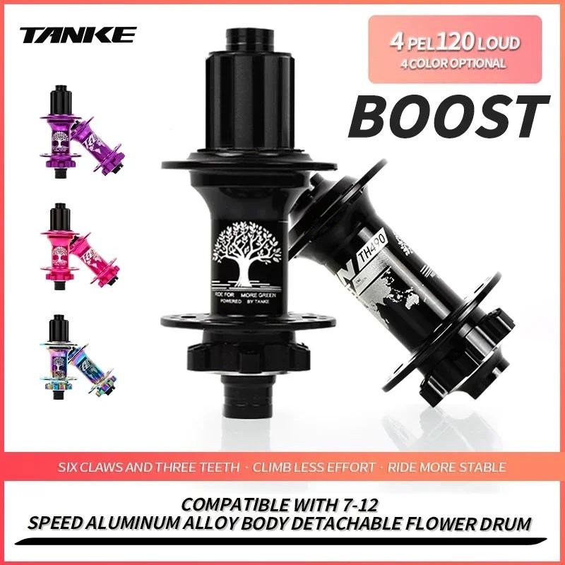 TANKE-Boost 12x148,15x110,Aluminum Bicycle Hub,32 Holes 120 Clicks 4Bearing MTB Mountain Bike Disc B