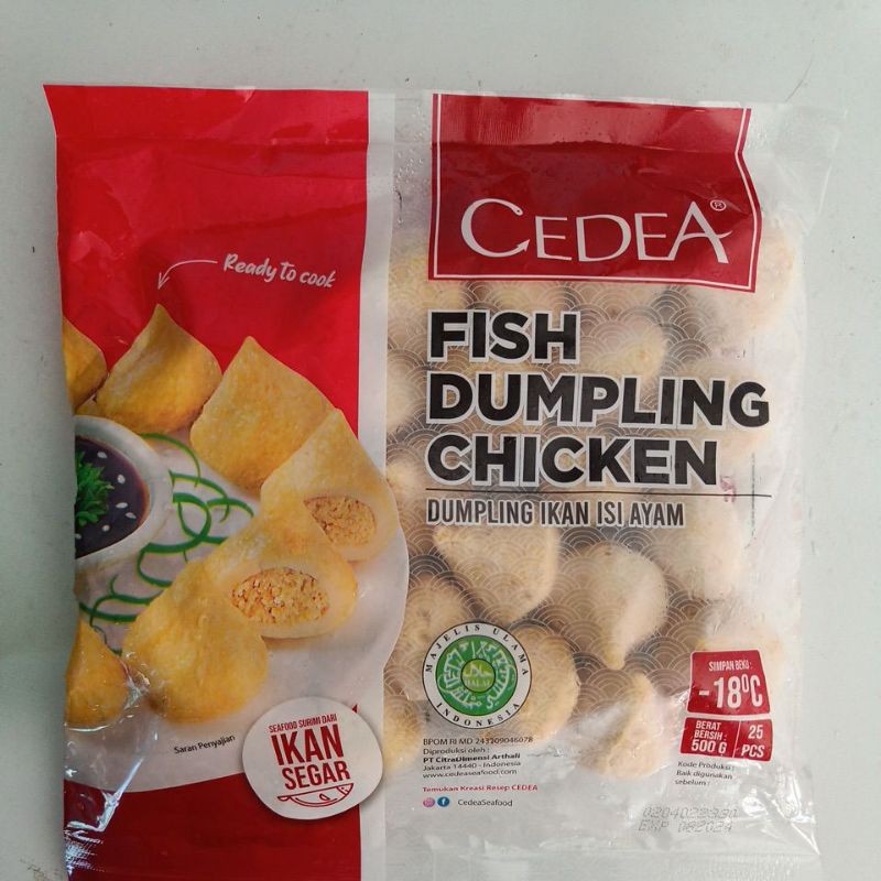 

(DERIFROZEN) Cedea fish dumpling CHICKEN 500gr