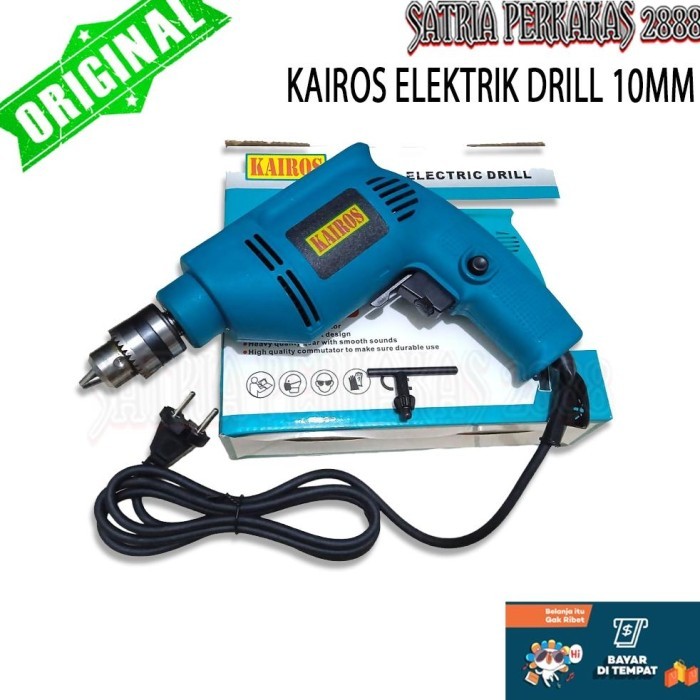 PAKET gerinda dan Bor / gerinda mailtank / bor mailtank 10mm / bor gerinda set koper - KAIROS BOR 10