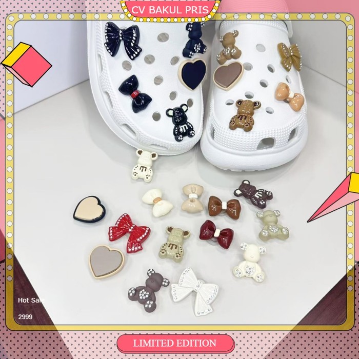 Jibbitz Crocs Wanita Charms Jibbitz Pin sendal Crocs Perempuan A40 - 264A