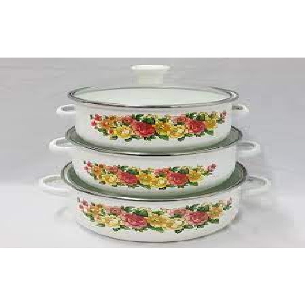 Reoona Panci Enamel Set isi 3 pcs