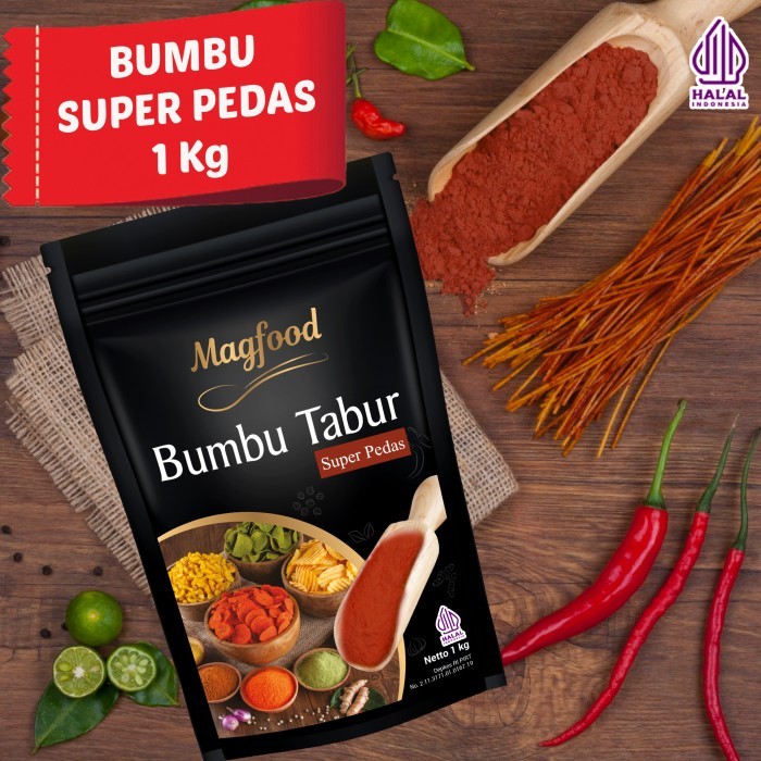 

[PROMO]New Magfood Bumbu Tabur Super Pedas 100 Gram - 1 kg