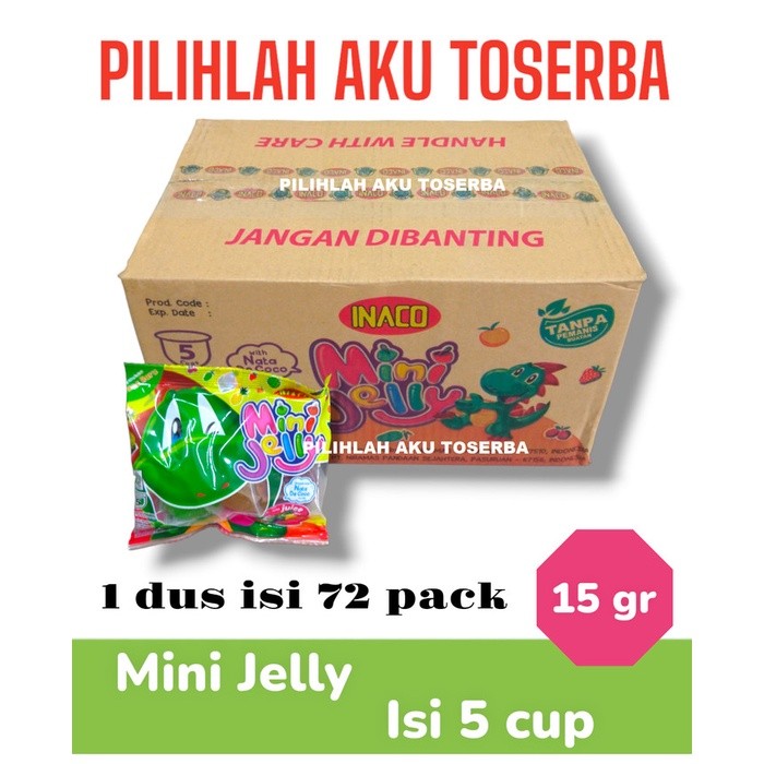 

Inaco Mini Jelly Isi 5 Cups - ( HARGA 1 DUS ISI 72 BUNGKUS )