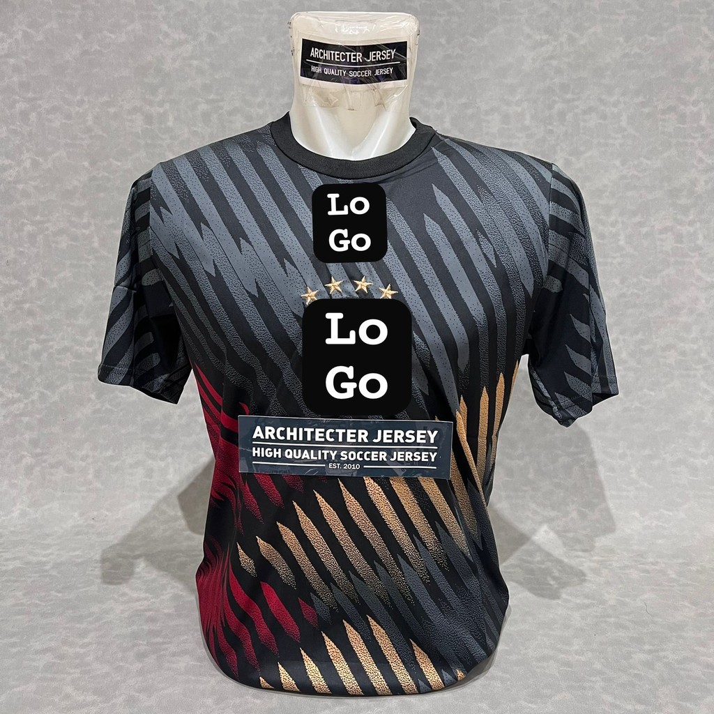 [2022] Jersey Baju Bola Germany Jerman Prematch Piala Dunia PD World Cup WC 2022 Ger Hitam Black G.0