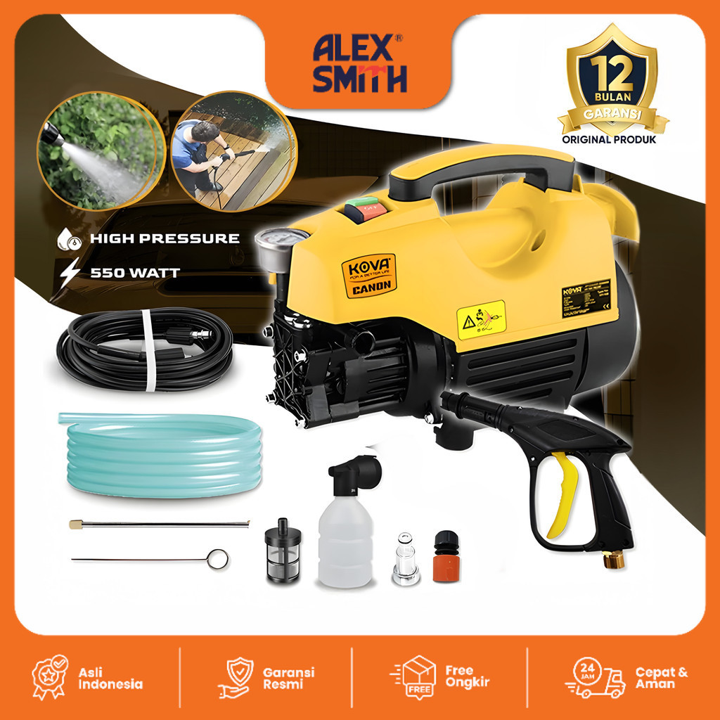 Kova Canon Jet Cleaner High Pressure Alat Steam Mesin Cuci Mobil Motor