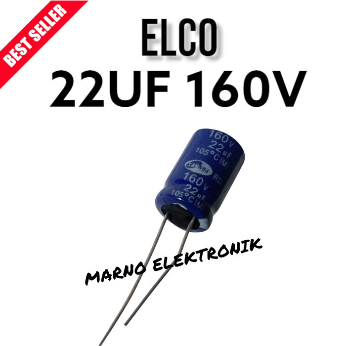 OSA99 CAPASITOR KAPASITOR ELCO 22UF 160V 22 UF 120 V ASLI ORI ORIGINAL