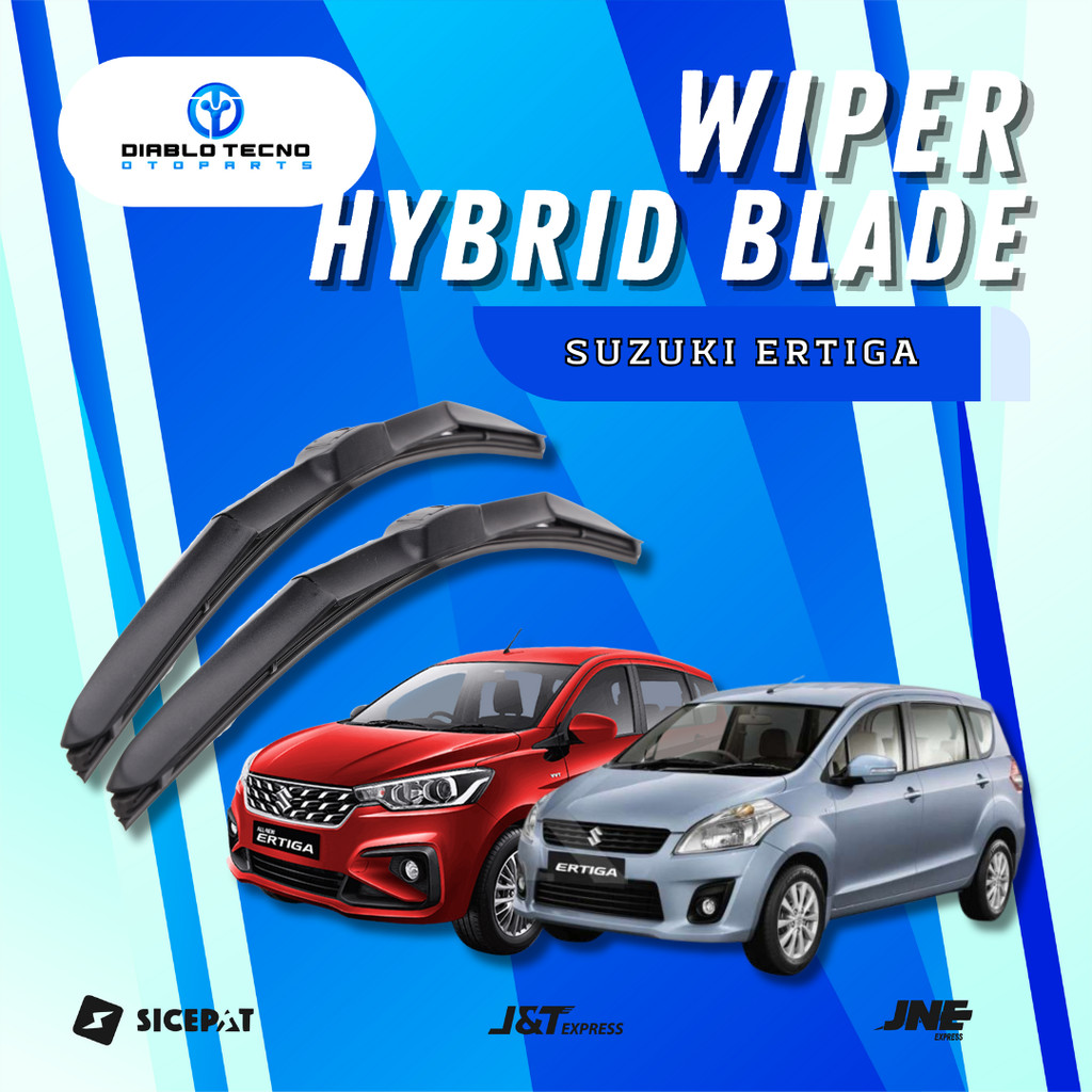 Wiper Hybrid Blade Suzuki Ertiga / All New Ertiga Wiper Model Hybrid 1 Set (Kiri dan Kanan) W301