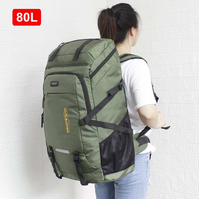 50L/80L Travel Backpack Man Women Large Capacity Classic Luggage Bag Outdoor Sports Nylon Pack Climb