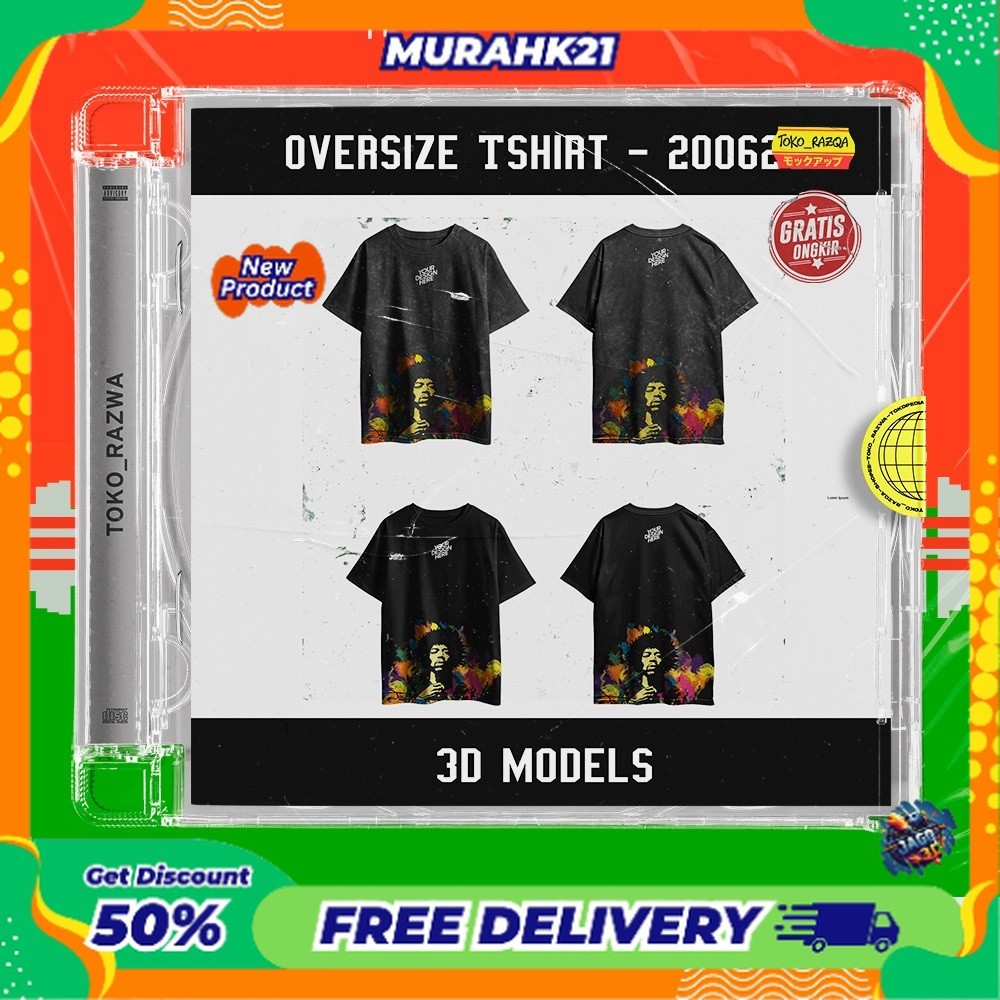 Photoshop Mockup - Oversize Tshirt - 200624 NEW MOCKUP