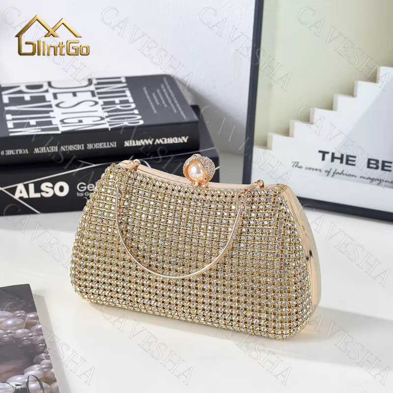 Tas Kondangan Wanita Tas Pesta Malam Mewah Elegan Pesta Kristal Mewah Cantik Kondangan
