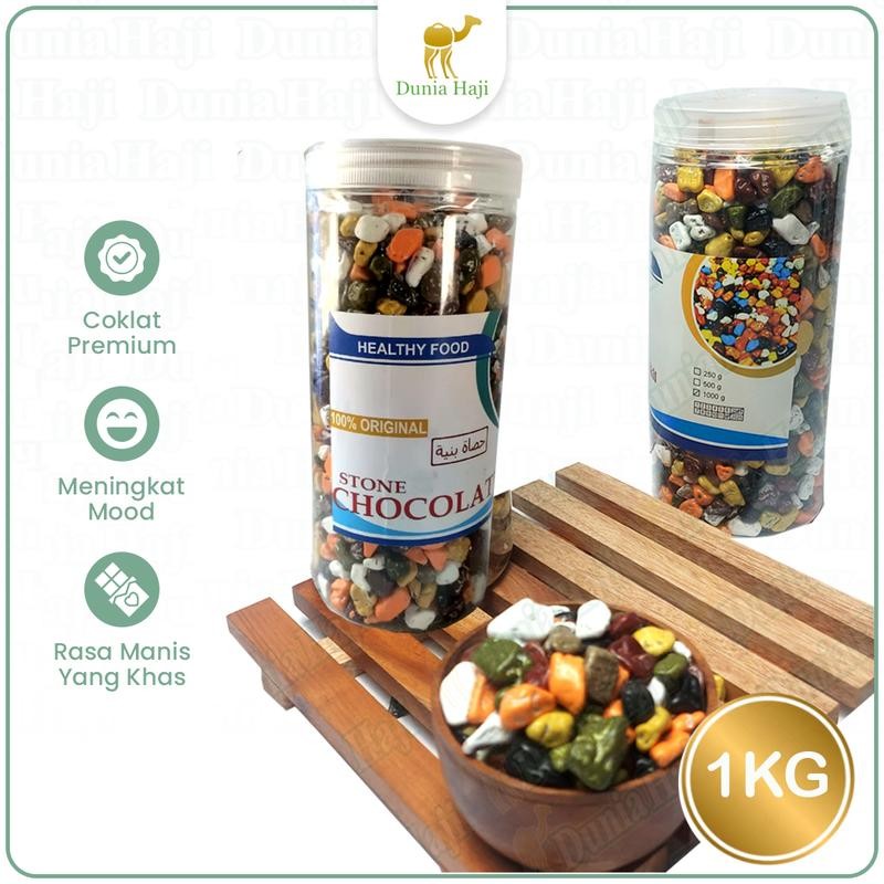 

COKLAT KERIKIL 1kg Khas Arab Cokelat Batu Stones Oleh Oleh Haji dan Umroh Chocolate Permen