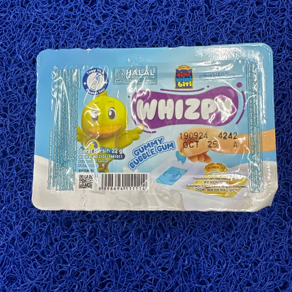 

WHIZPY GUMMY BUBBLE GUM 22GR