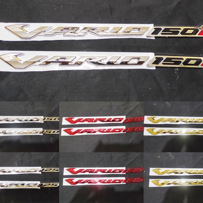 Emblem Vario 125 150 150i click bahan original stiker striping honda - Vario150 Gold
