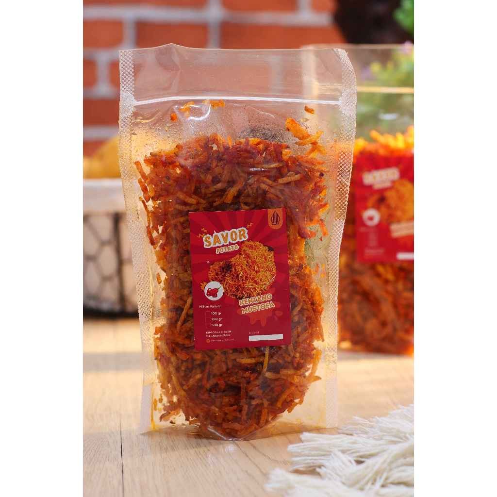 

KENTANG MUSTOFA 250 Gr - RASA BALADO ASIN & GURIH-MUSTOFA KERING KERIUK | SAVOR POTATO MAKARASA FOOD