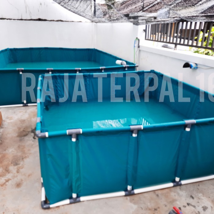 KOLAM TERPAL SLOT PIPA FULSET 2X1X1 PVC ORCHID