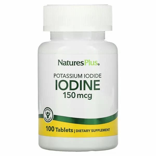 NaturesPlus Natures Plus Potassium Iodide Iodine 150 mcg 100 Tabs