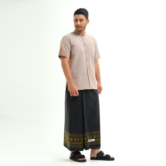 Sarung Rabbani AlQuds 6 Hitam Terbaru Sarung Rabani Palestina