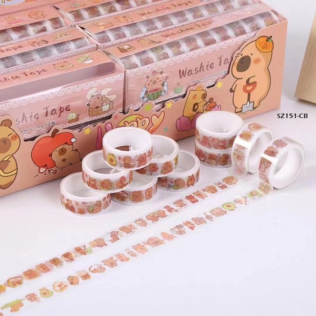 

[Whispers] CBA Mainan Sticker Tape Selotip Roll Kuromi Labubu DIY Kreatifitas Anak Perempuan 4 5 6 7