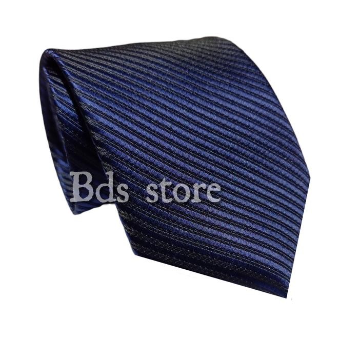 b BrDasi Salur Motif 3 Inchi 7cm - A5.biru Dongker, Dasi manual