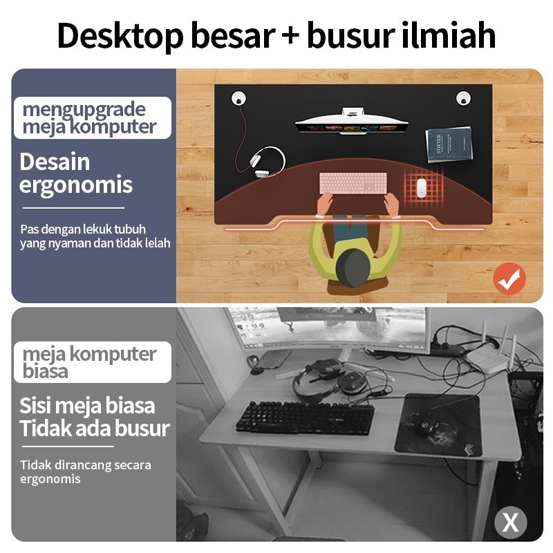 Sendwemo Meja Gaming Kursi Meja Komputer Besi Meja pku d
