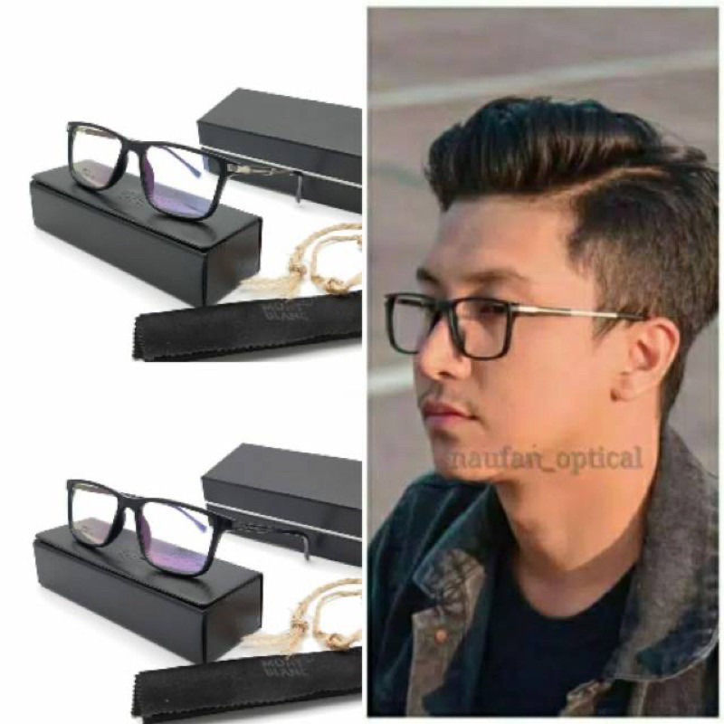 Bingkai kacamata pria sporty + lensa Photocromic / kacamata minus pria / kacamata minus photocromic
