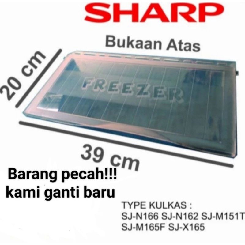 Tutup freezer Sharp Sj-16 series original