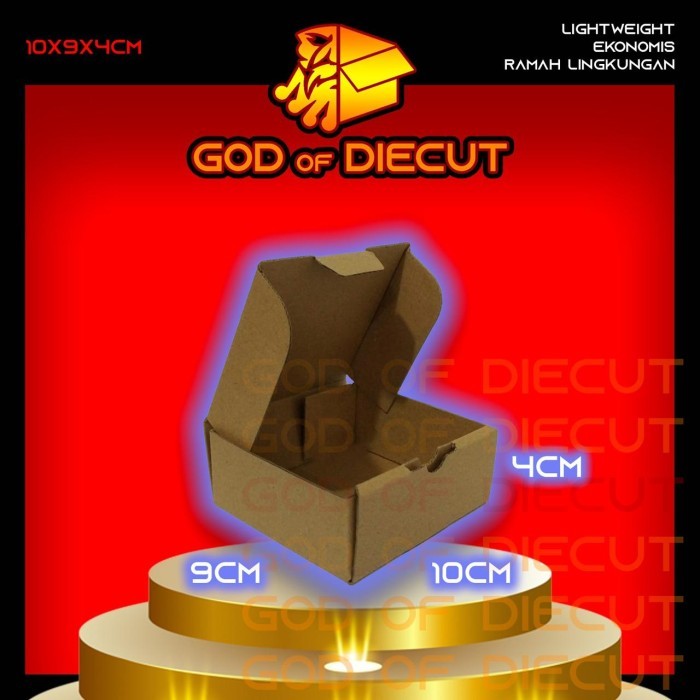 

KARDUS DIECUT 10x9x4 CM - Karton Kotak Packaging Packing Box Pizza